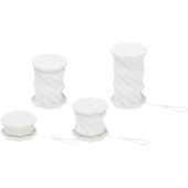 Celestia opvouwbare tafellamp van gerecycled plastic - Wit