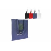 Schoudertas biologisch katoen kleur lang 140g/m² 38x42 cm - Wit