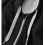 Sweat cardigan | bonded - Black, 2XL