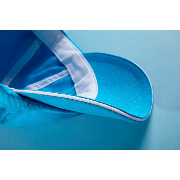 6 Panel Raver Sandwich Cap white/aqua one size 6 Panel Raver Sandwich Cap white/aqua one size