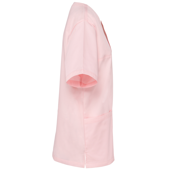 Unisex tuniek met korte mouwen van polykatoen Pale Pink 3XL Unisex tuniek met korte mouwen van polykatoen Pale Pink 3XL