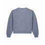 Stella Alma Vintage - Garment-dyed crewneck sweatshirt met een vrouwelijk cut - G. Dyed Blue Grey (XXL)