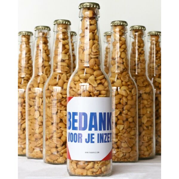 Pindapils Zout 24 stuks Bedankt voor je inzet Pindapils Zout 24 stuks Bedankt voor je inzet