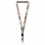 Afneembare polyester keycord met gesublimeerde satijnen overlay