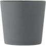 Cali keramische mok van 370 ml met matte afwerking - Zwart/Mat grijs