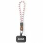 Sleutelhanger & telefoonhouder met koord met leren uiteinde Sleutelhanger & telefoonhouder met koord met leren uiteinde