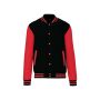 College jacket unisex black / red 3XL