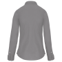 Damesblouse met "Mao" kraag lange mouwen Silver S