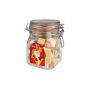 Weckpot 0,9 liter, gevuld met snoep Transparant Oud Hollandse Pepernoten