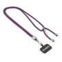 Crossbody, trendy duotone lanyard telefoonhouder van polyester