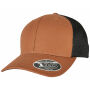 110 Structured Canvas Trucker Cap toffee/black one size
