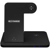 SCX.design W28 3-in-1 draadloos oplaadstation met telefoonstandaard - Zwart