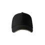 Cap unisex Sandwich 6P black adjustable