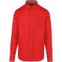 Herenoverhemd met lange mouwen van katoen Nevada Red 3XL