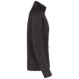 Heather herenvest met rits Dark Grey Melange 4XL