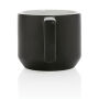 Keramische moderne mok 350 ml, zwart, wit