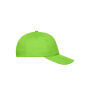 5 Panel Cap Organic Cotton lime green one size