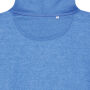 Iqoniq Torres gerecycled katoen hoodie ongeverfd, heather blue (S)