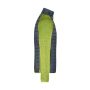 Men's Knitted Hybrid Jacket kiwi-melange/anthracite-melange S
