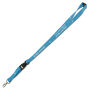 Lanyards - 1 kleur bedrukt met trigger clip, veiligheids clip & plastic buckle 20 mm lichtblauw