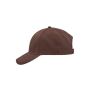 Brushed 6 Panel Cap brown one size