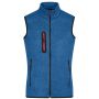 Ladies' Knitted Fleece Vest royal melange/red S Ladies' Knitted Fleece Vest royal melange/red S