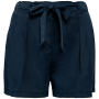Ecologische verwassen damesshort van lyocell Washed Navy Blue XS