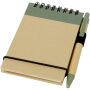 Zuse A7 gerecycled jotter kladblok met pen - Heather groen/Naturel Zuse A7 gerecycled jotter kladblok met pen - Heather groen/Naturel