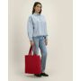 Mid Tote Bag - De middelzware geweven tote bag - Passionate Red (OS)