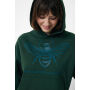 IQONIQ Yoho gerecycled katoen relaxed hoodie, forest green (L)