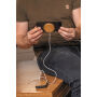 10W bamboe magnetische draadloze lader, bruin