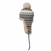 YULONG - Gebreide muts met oorflap - Zwart YULONG - Gebreide muts met oorflap - Zwart