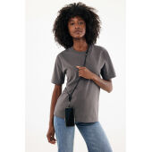 CarryLoop RCS rPET verstelbare lanyard met telefoonhouder, zwart