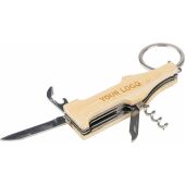 Bamboe multitool-sleutelhanger Inaya bruin