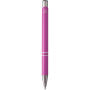 Moneta balpen van gerecycled aluminium (zwarte inkt) - Magenta