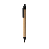 ALDER balpen van gerecycled karton - zwart ALDER balpen van gerecycled karton - zwart