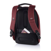Bobby Hero Small, anti-diefstal rugzak, rood, zwart