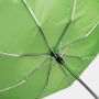 Stormvaste, automatisch te openen- en sluiten, uit 3 secties bestaande opvouwbare paraplu BORA lichtgroen