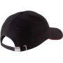 Orlando - 6 panel cap Black / Red One Size Orlando - 6 panel cap Black / Red One Size