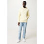 IQONIQ Rila lichtgewicht gerecycled katoen hoodie, cream yellow (M)