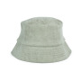 Ecologische uniseks bucket hat in badstof Almond Green S/M