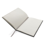 Words GRS certified RPET & Kraft A5 notebook, grey