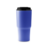 FLIP Thermobeker dubbelwandig, RVS, inhoud 600ml - donkerblauw
