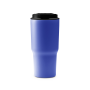 FLIP Thermobeker dubbelwandig, RVS, inhoud 600ml - donkerblauw