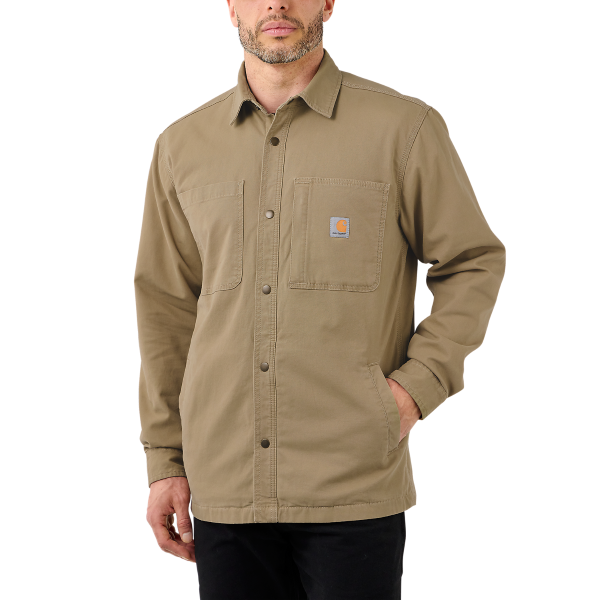 Carhartt Fleece Lined Snap Front Shirt Jac Carhartt Fleece Lined Snap Front Shirt Jac