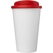 Americano® Eco 350 ml gerecyclede drinkbeker - Wit/Rood Americano® Eco 350 ml gerecyclede drinkbeker - Wit/Rood