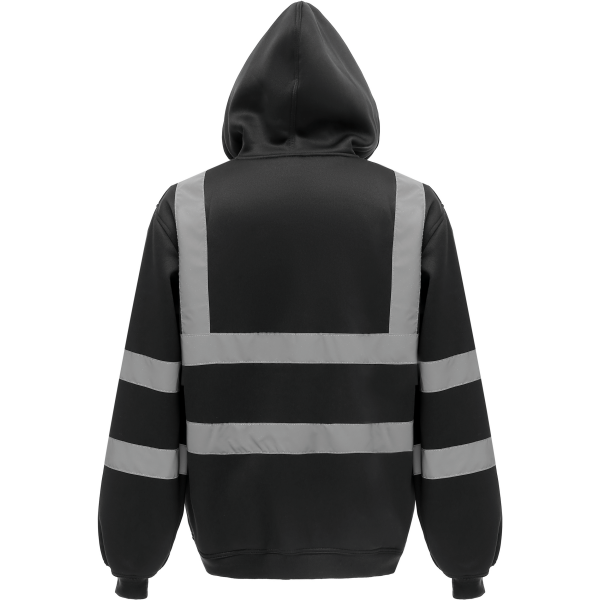 Veiligheidssweatervest met capuchon Black S Veiligheidssweatervest met capuchon Black S