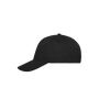 5 Panel Sandwich Cap Organic Cotton black/white one size