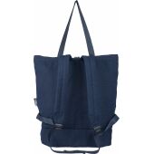 Gerecyclede polycotton (330 gsm) totepack Osric blauw