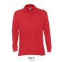 Long Sleeve Polo Star red S